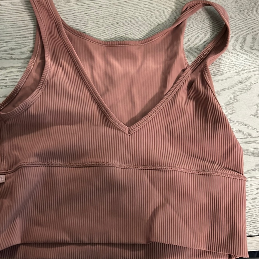 lululemon tank top, used twice, pinkish color - Picture 1 of 2